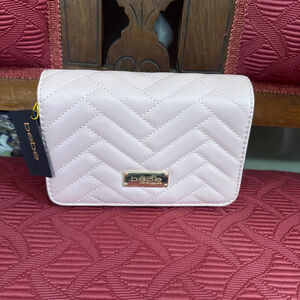 bebe Sophia Blush Quilted Crossbody Bag